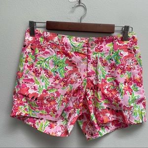Lilly Pulitzer shorts call me kitty size 4 with pockets